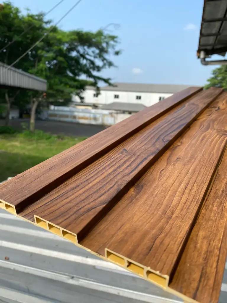 Wpc Wall panel Kisi besar dinding Wood panel Dinding Kayu Kisi Kisi